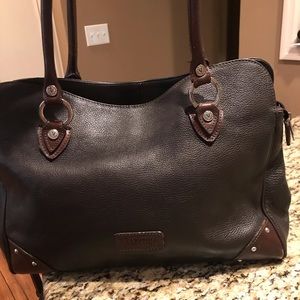 Black and brown Valentina purse